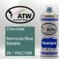 Preview: Chevrolet, Bermuda Blue Metallic, 26 / WA214M: 400ml Sprühdose, von ATW Autoteile West.